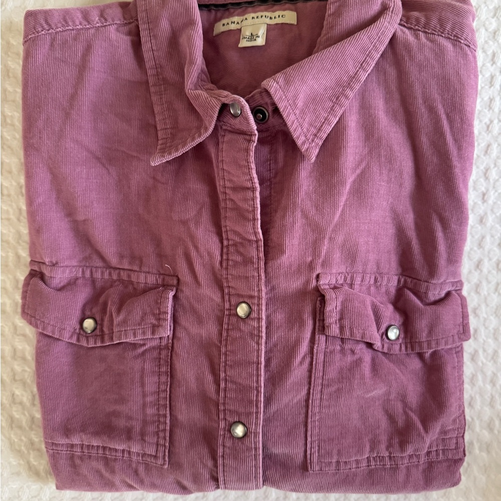Banana Republic Pink Corduroy top
